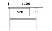 1100mm
