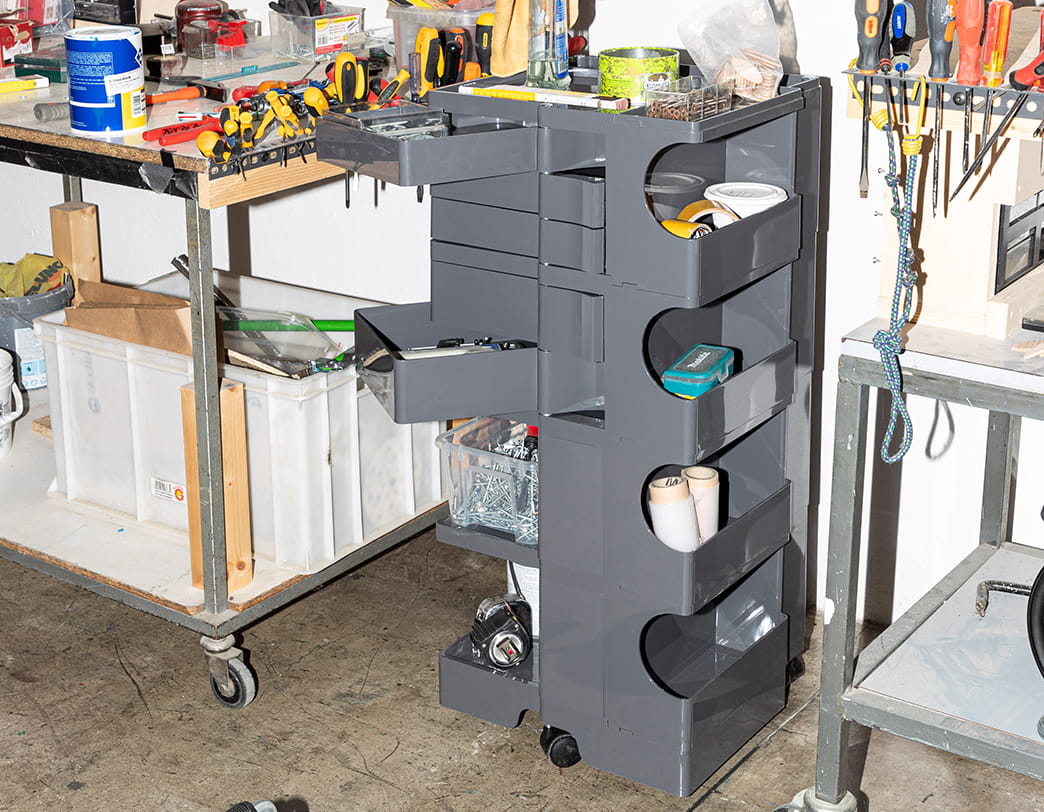 ボビーワゴン 4段 ブラック