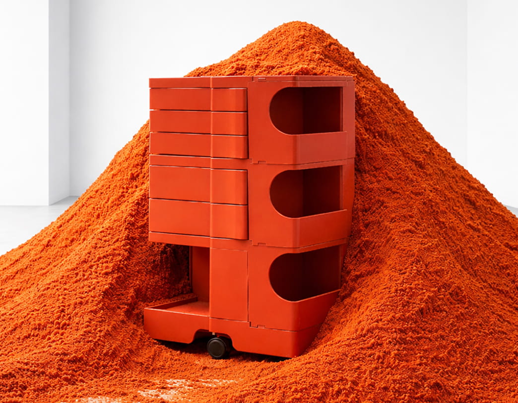 【予約商品】ボビーワゴン 3段 パプリカ