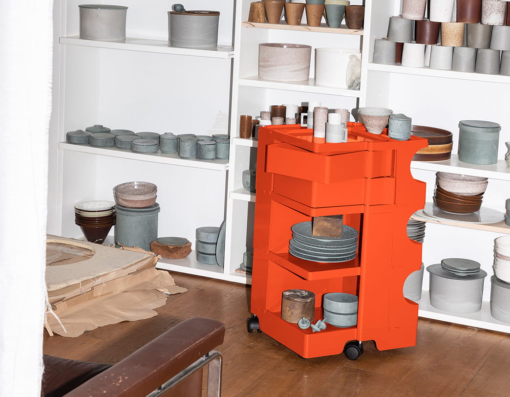 【予約商品】ボビーワゴン 3段 パプリカ