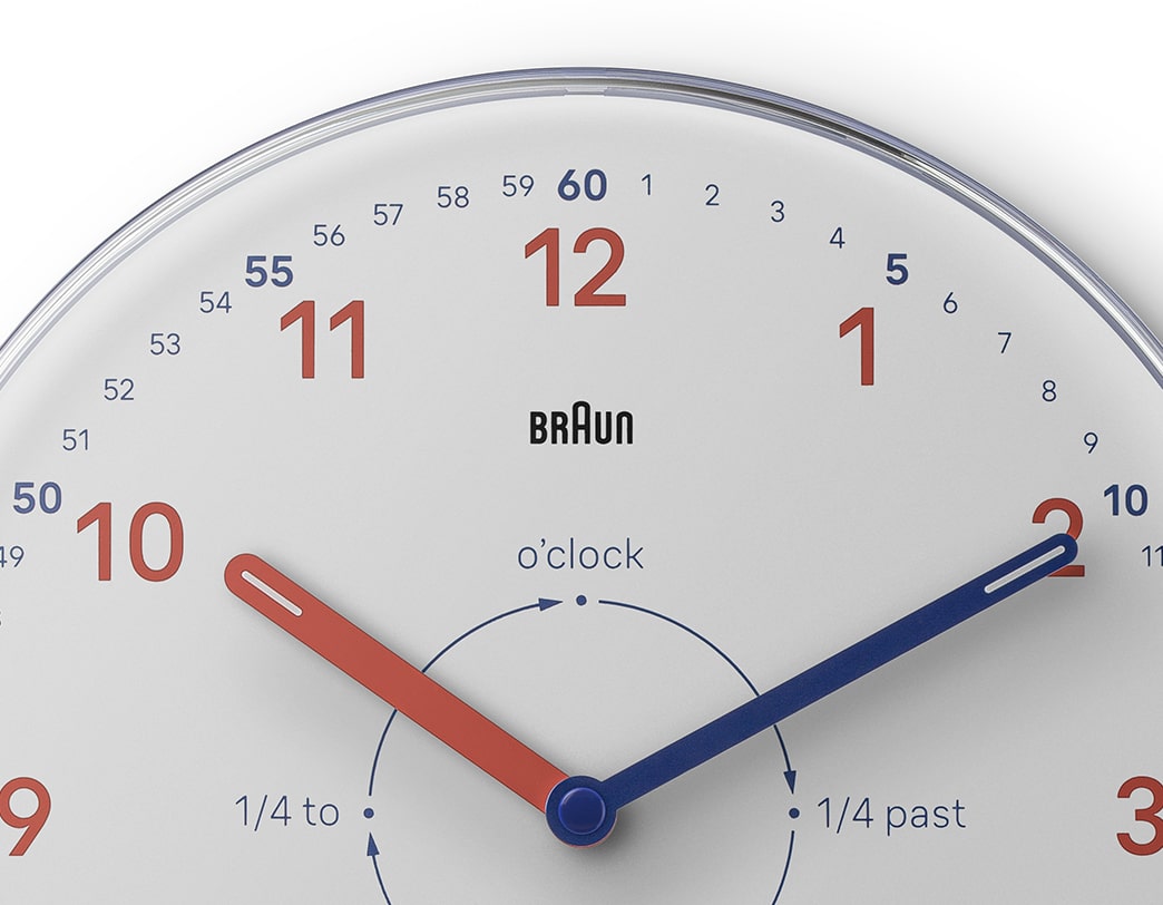 BRAUN ウォールクロック BC26TW タイムティーチャー