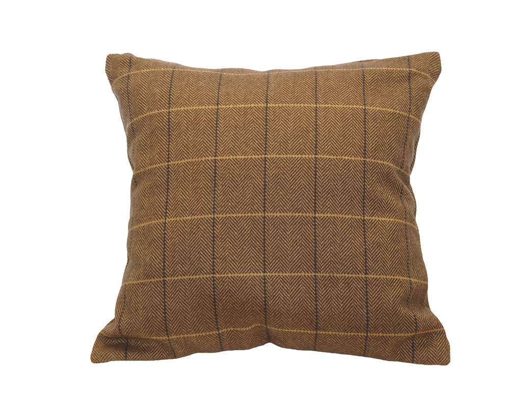 プレーンクッションカバー イエロー×ブラウン(RB341)【サンプル】