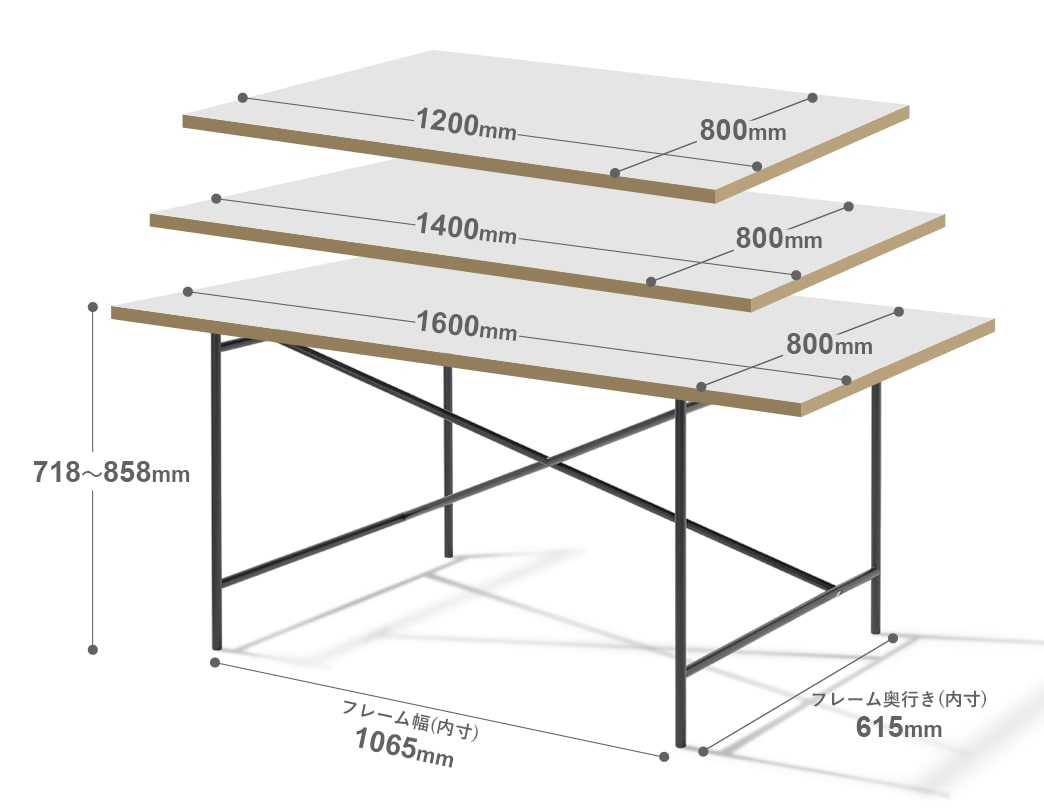 アイアーマン テーブル リノリウム/ブラック