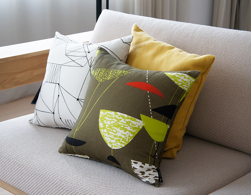 ルシエン・デイ ファブリックコレクション クッションカバー グラフィカ