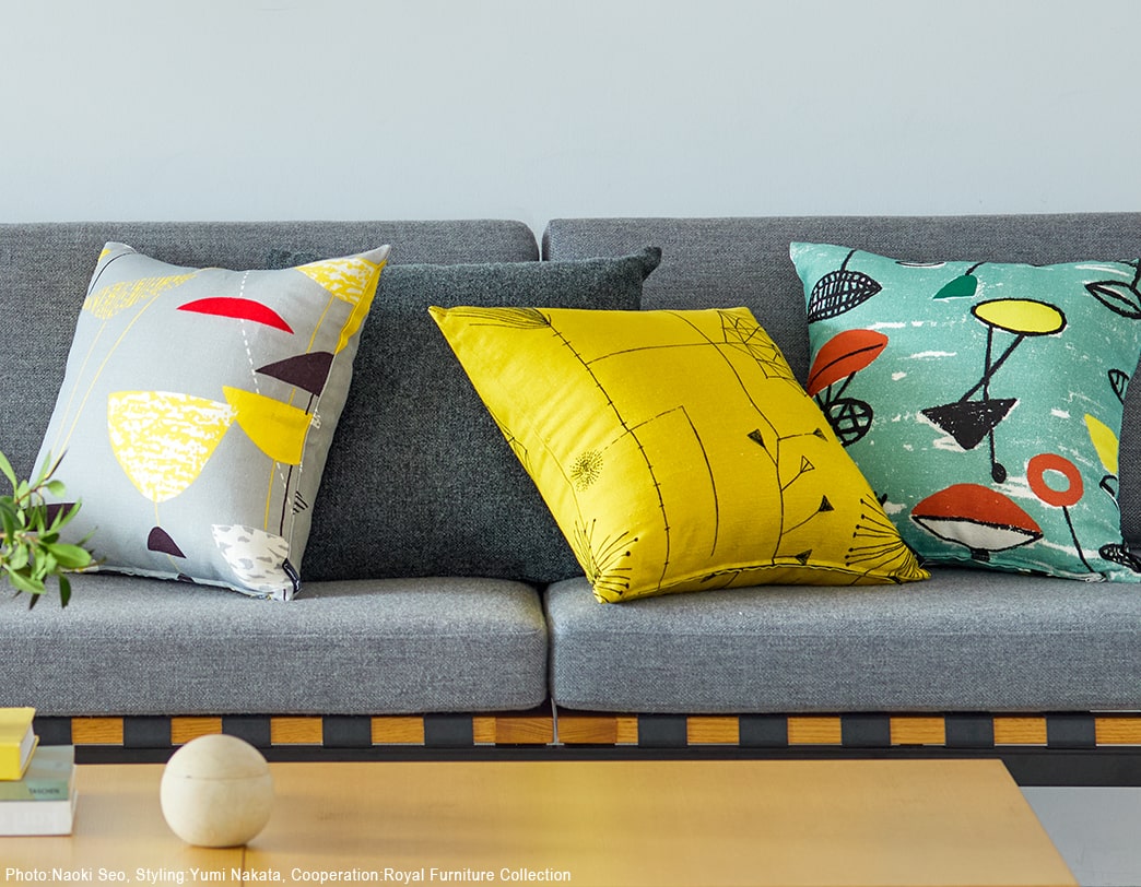 ルシエン・デイ ファブリックコレクション クッションカバー フロティラ