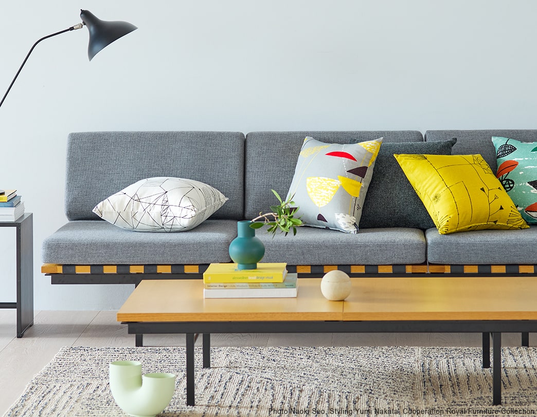 ルシエン・デイ ファブリックコレクション クッションカバー ダンデライオンクロックス