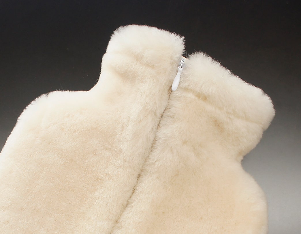 シープスキン モカシン ホットウォーターボトル(湯たんぽ)