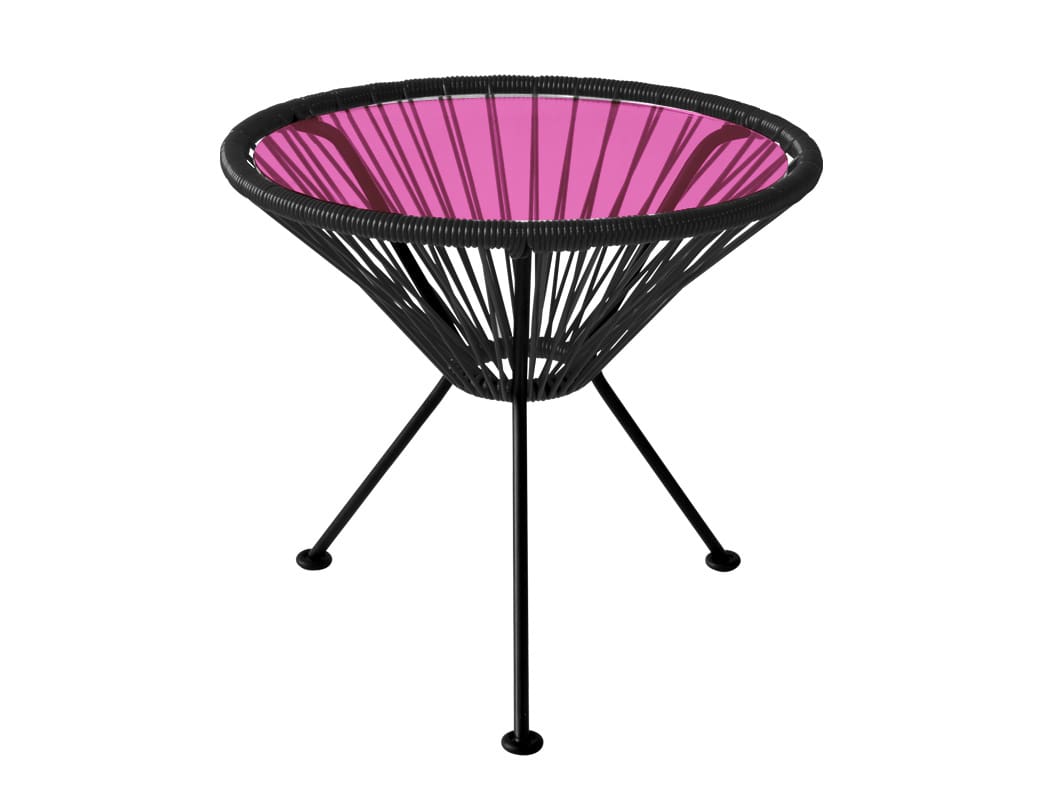 【特別限定仕様】アカプルコ サイドテーブル 天板:ネオンピンク【展示品】