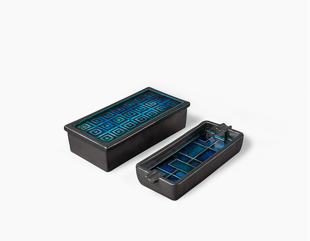 INV-1161/1164 蓋付きボックス&アッシュトレイセット / リエディションコレクション