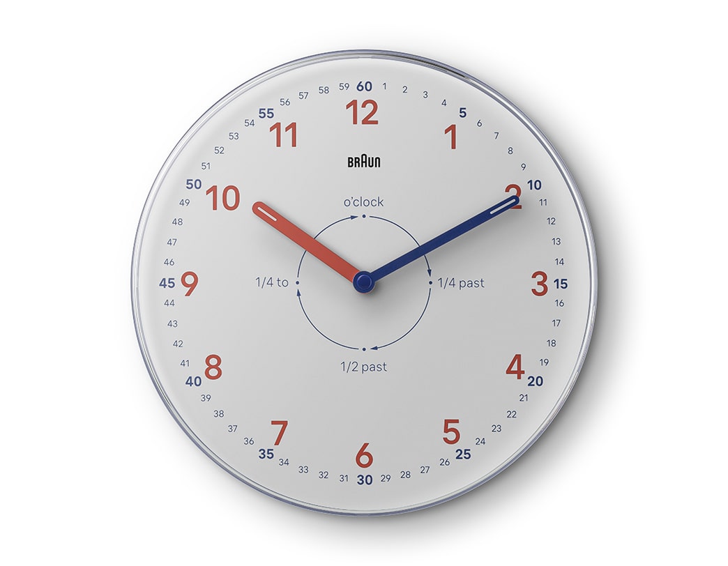 BRAUN ウォールクロック BC26TW タイムティーチャー