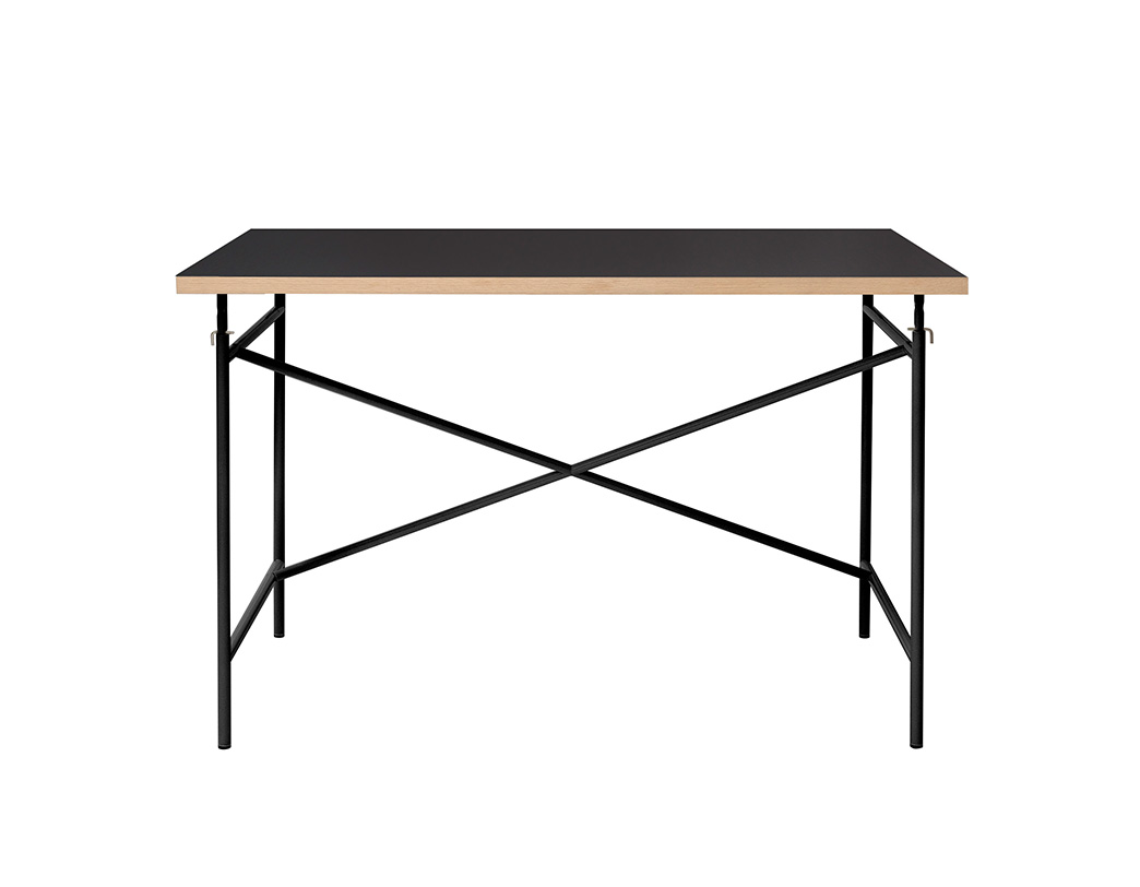 アイアーマン テーブル リノリウムブラック フレーム / ブラック 幅1200mm【アウトレット】