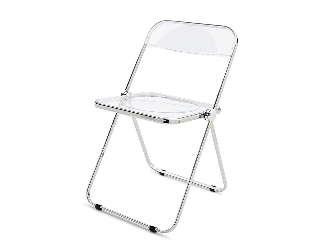 プリアチェア クローム/クリア【アウトレット】