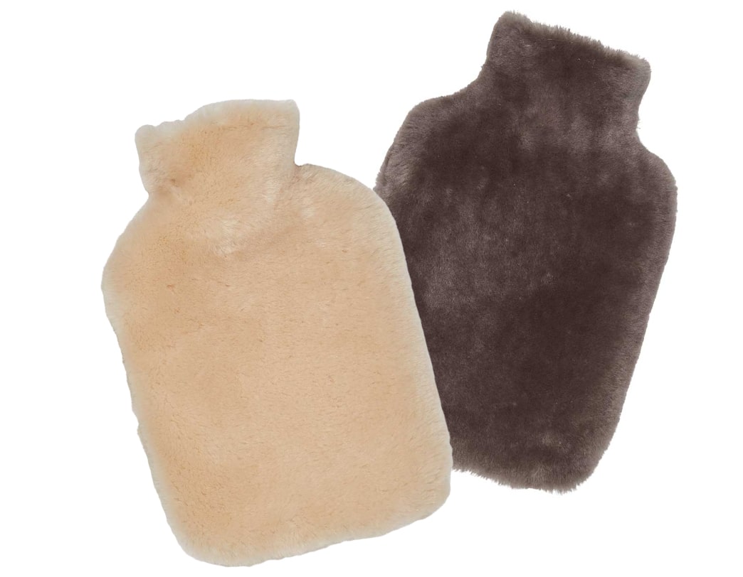 シープスキン モカシン ホットウォーターボトル(湯たんぽ)