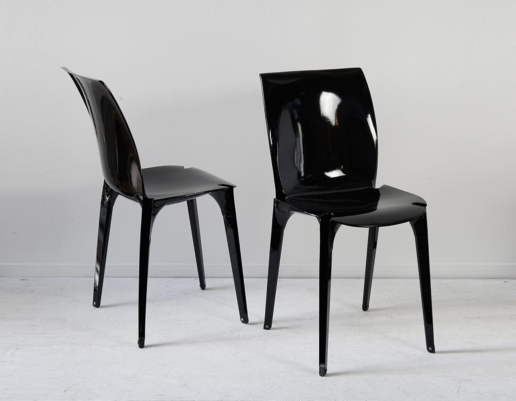 Lambda Chair Black / Marco Zanuso & Richard Sapper