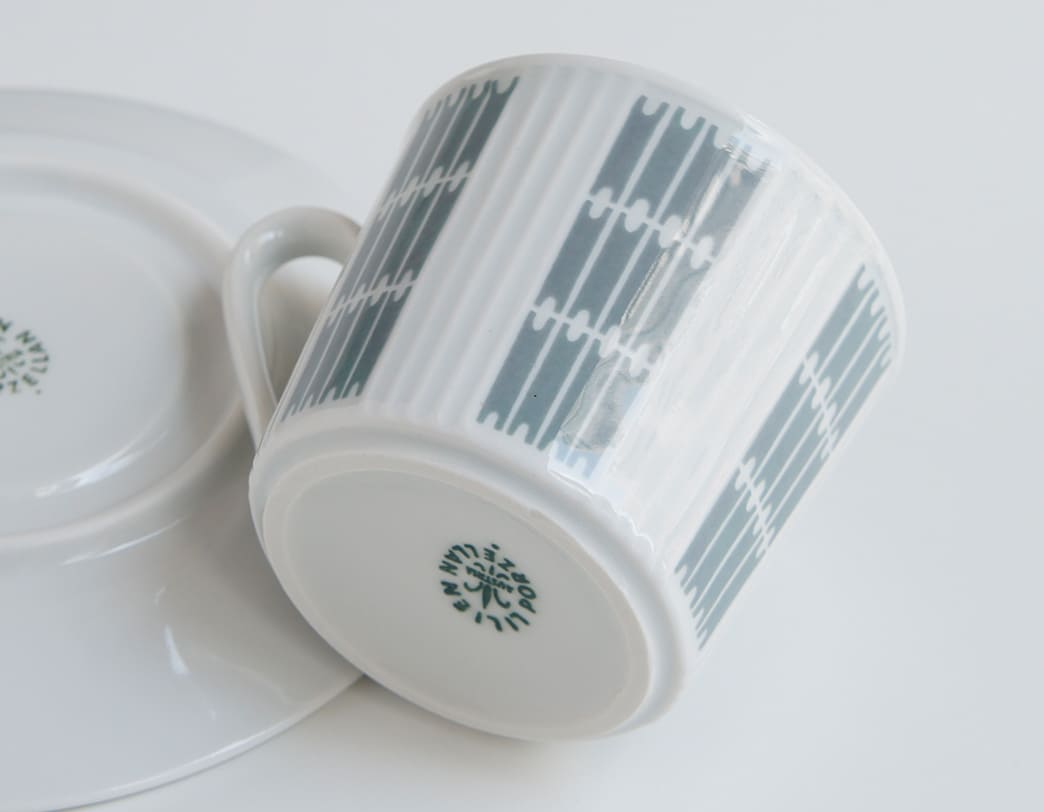 Lilien Porzellan Noblesse Gray Coffee Cup Set
