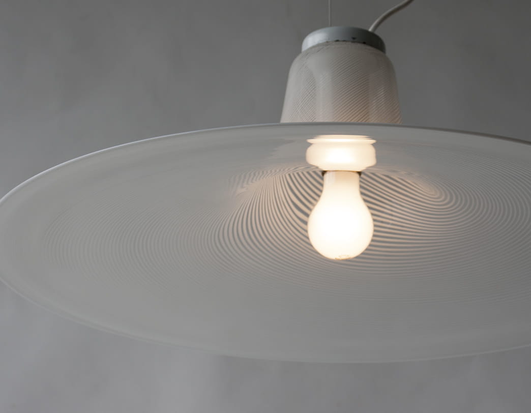 70s Glass Pendant Lamp