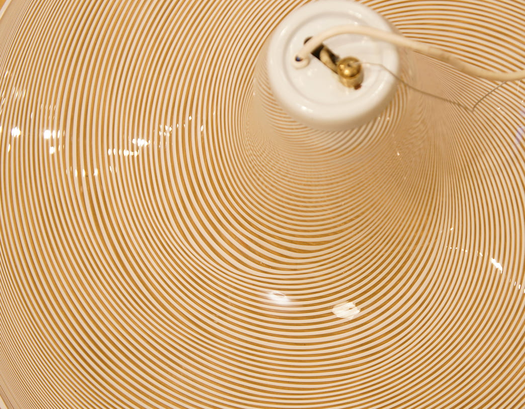 70s Glass Pendant Lamp