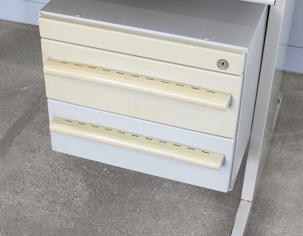 Synthesis45 Desk W1200 (2 drawers:Gray)  / Ettore Sottsass