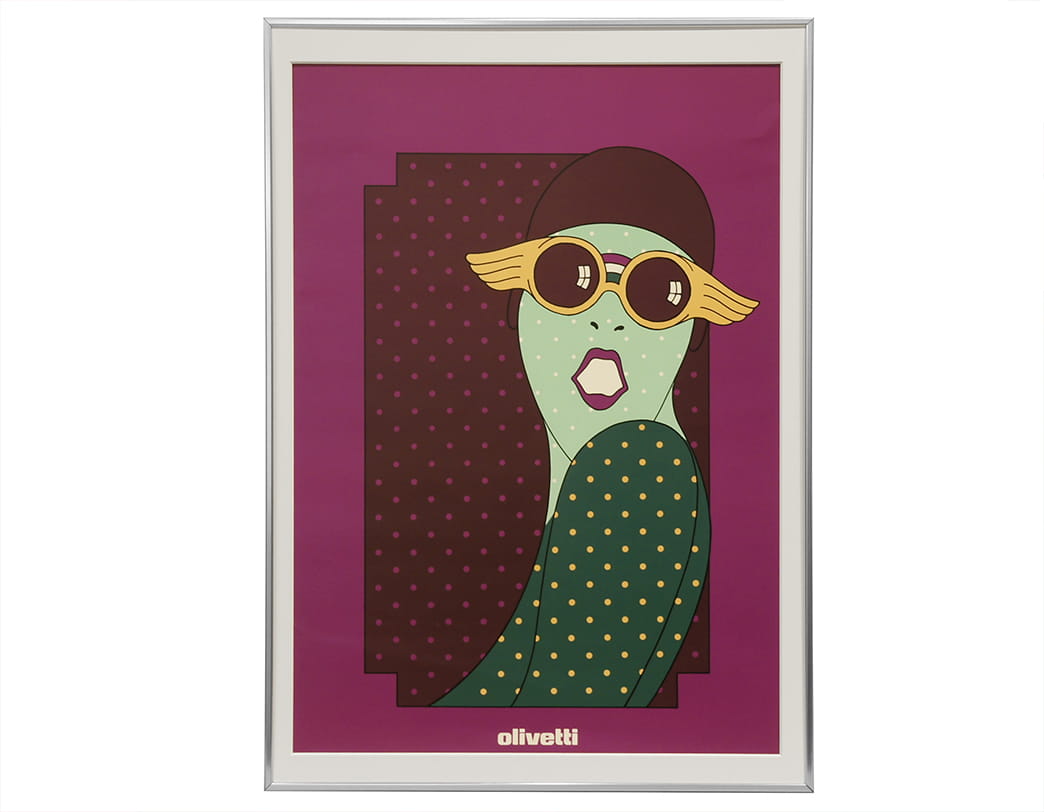 Olivetti Girls Poster Bordeaux B / Walter Ballmer
