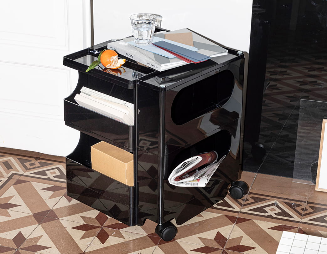 ボビーワゴン 4段 ブラック