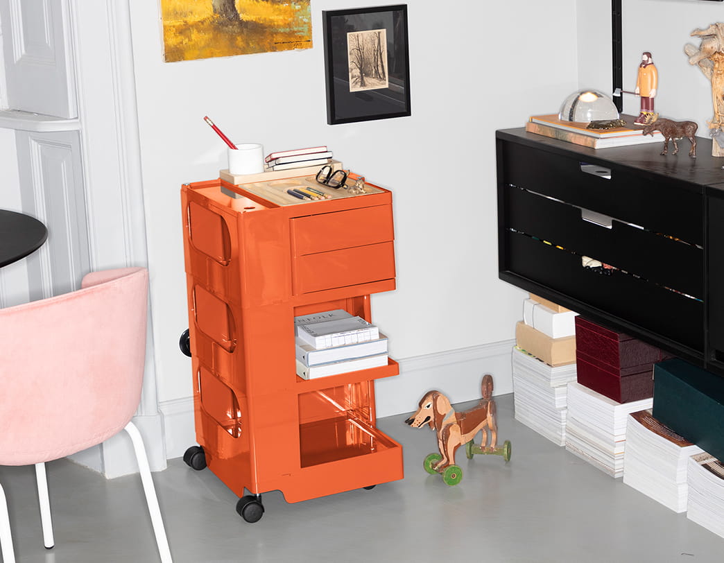 【予約商品】ボビーワゴン 3段 パプリカ