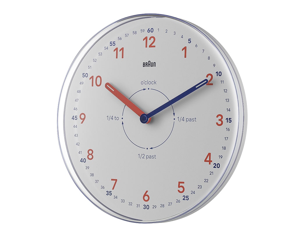 BRAUN ウォールクロック BC26TW タイムティーチャー