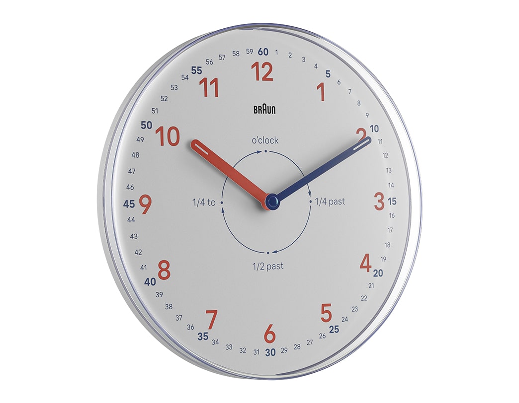 BRAUN ウォールクロック BC26TW タイムティーチャー