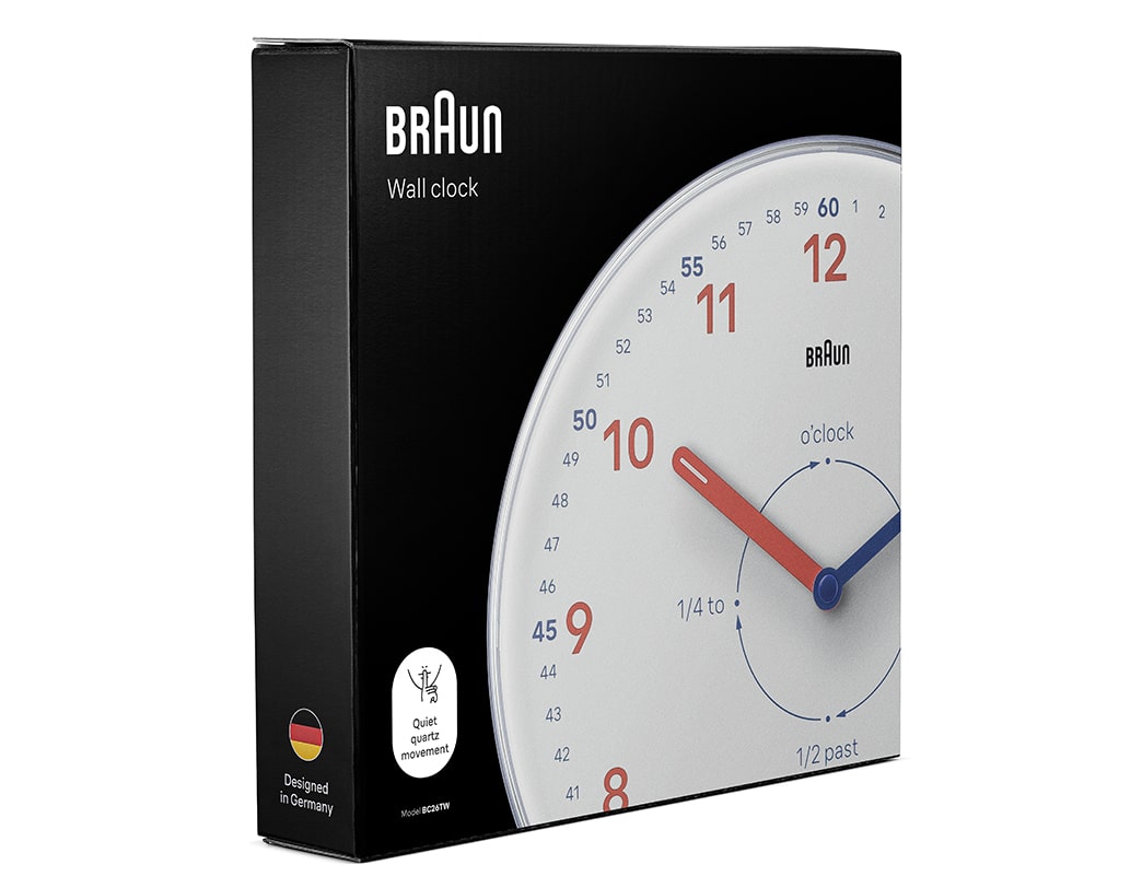 BRAUN ウォールクロック BC26TW タイムティーチャー