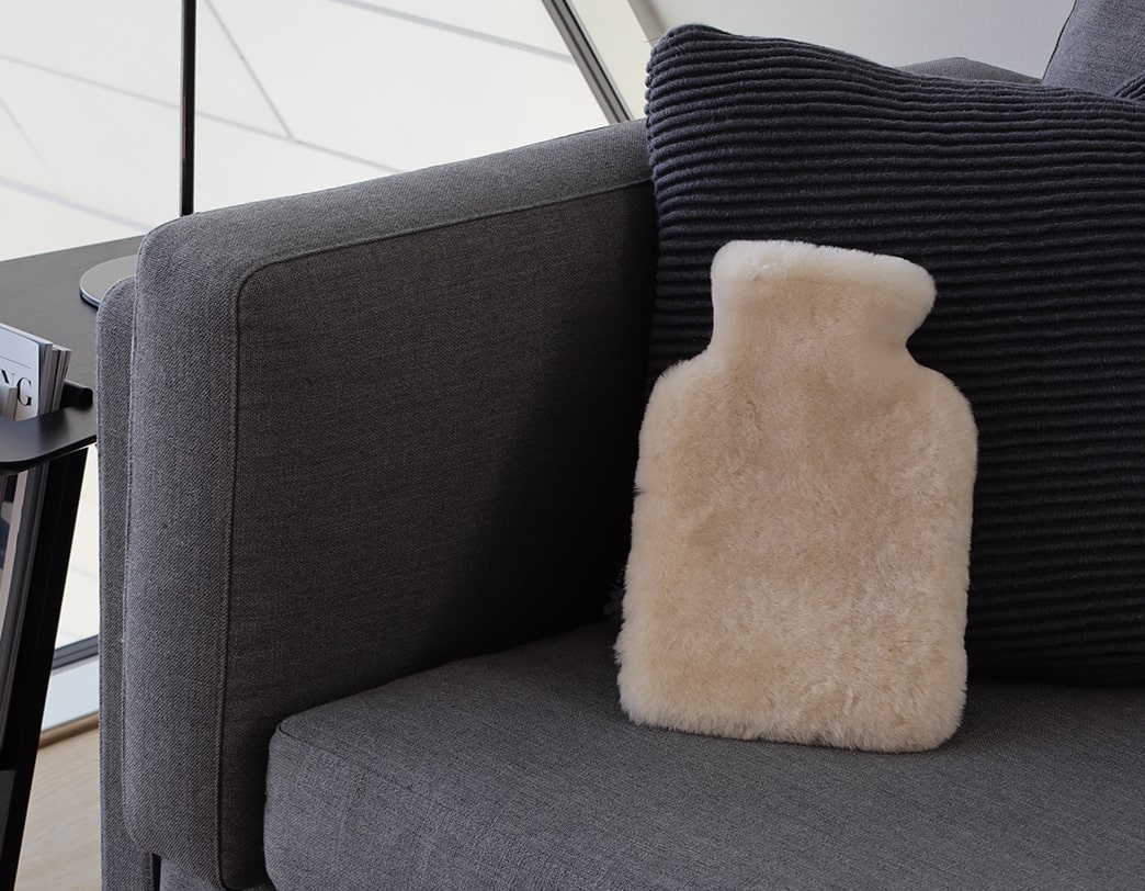 シープスキン モカシン ホットウォーターボトル(湯たんぽ)