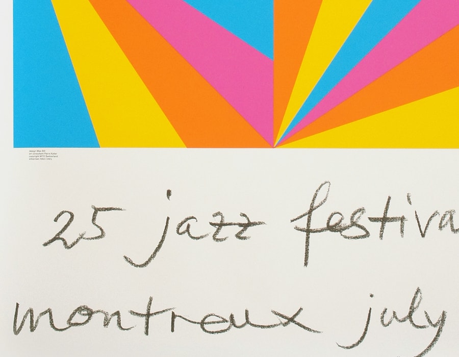 25 jazz festival montreux july/ヴィンテージポスター
