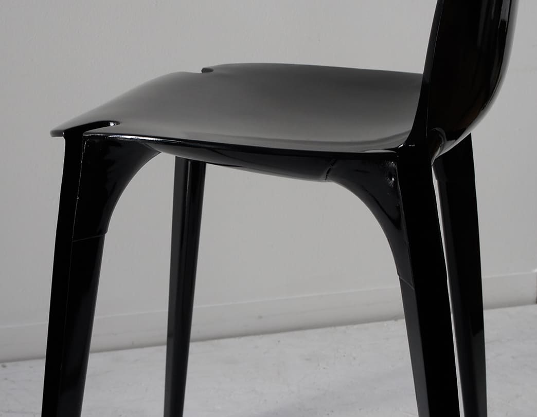 Lambda Chair Black / Marco Zanuso & Richard Sapper