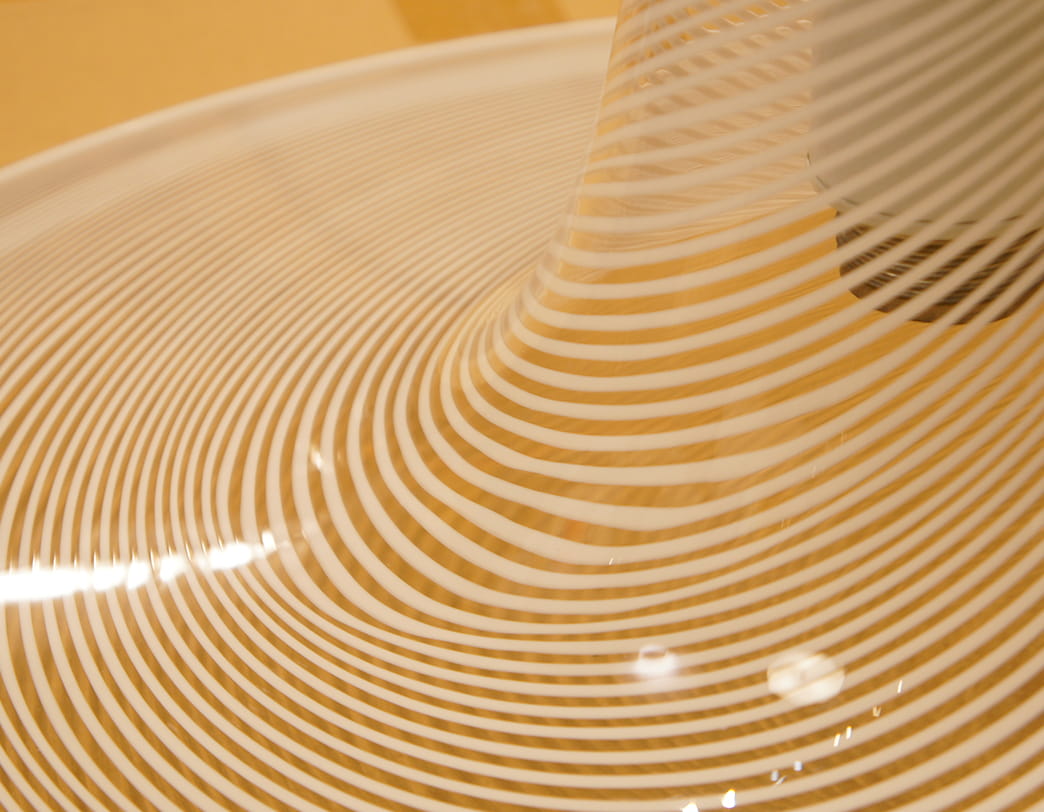 70s Glass Pendant Lamp