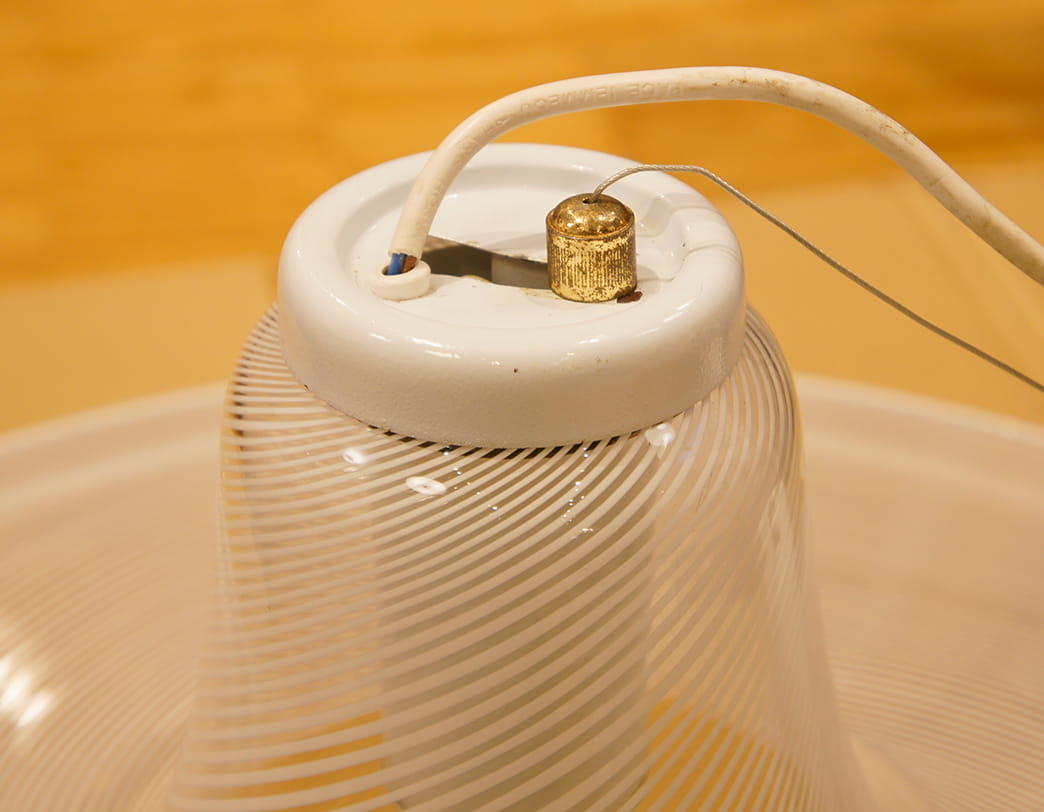 70s Glass Pendant Lamp