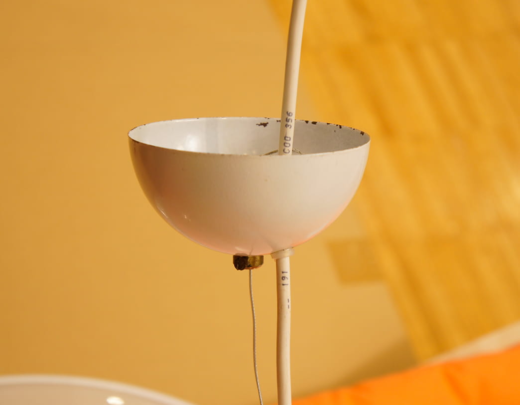 70s Glass Pendant Lamp