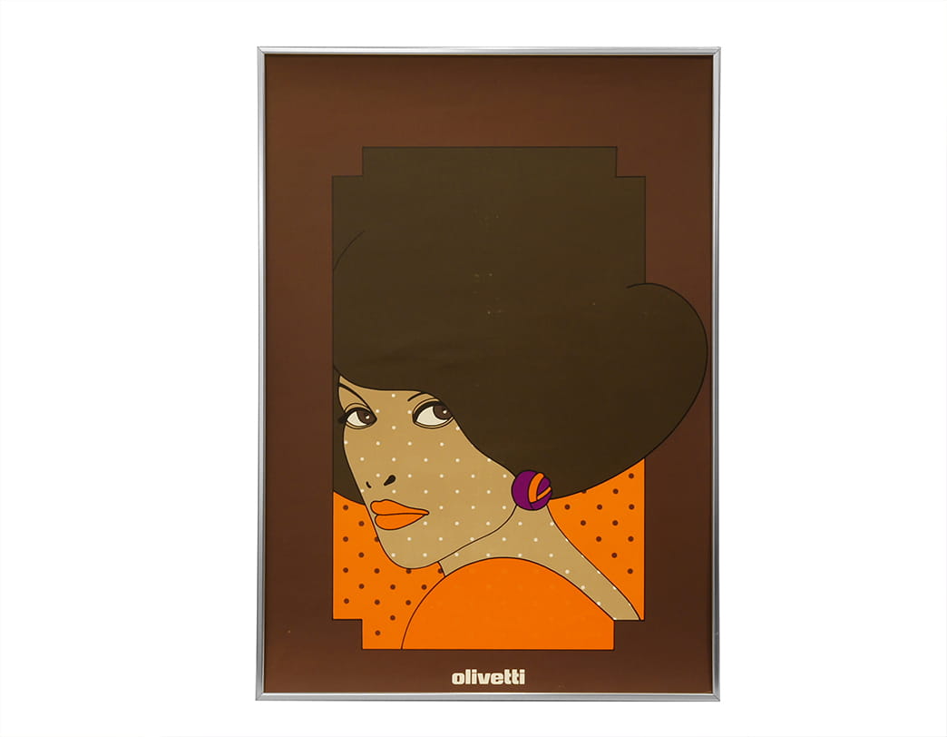 Olivetti Girls Poster Brown / Walter Ballmer