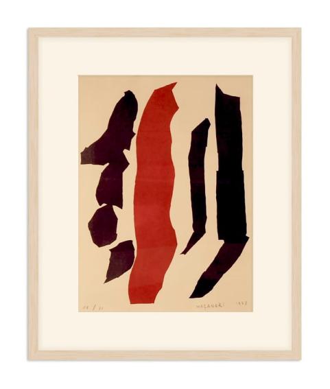 村井正誠 エッチング「顔」 黒フレーム　版画 村井正誠 エッチング「顔」 黒フレーム 版画 村井正誠画集