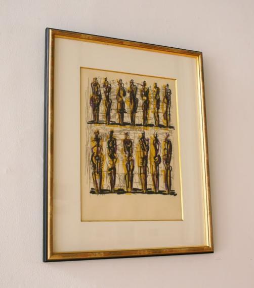 Thirteen standing figures / Henry Moore