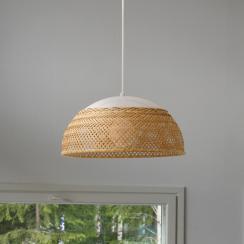 竹とアクリルのランプ