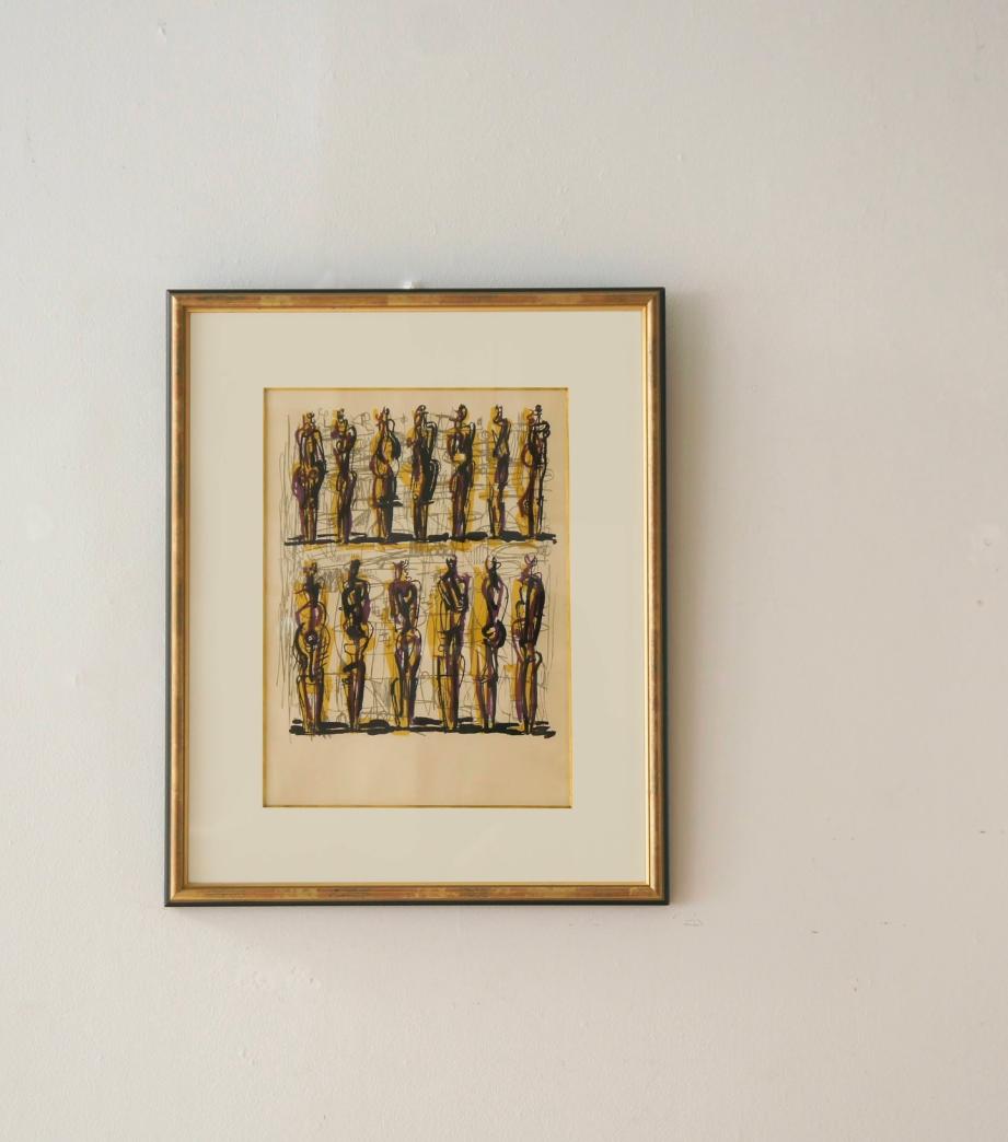 Thirteen standing figures / Henry Moore