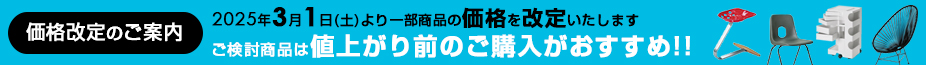 2025年度　価格改定のご案内