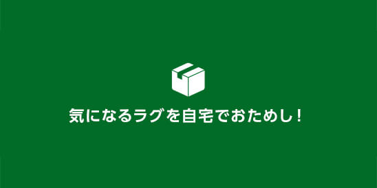 気になるラグを自宅でおためし!