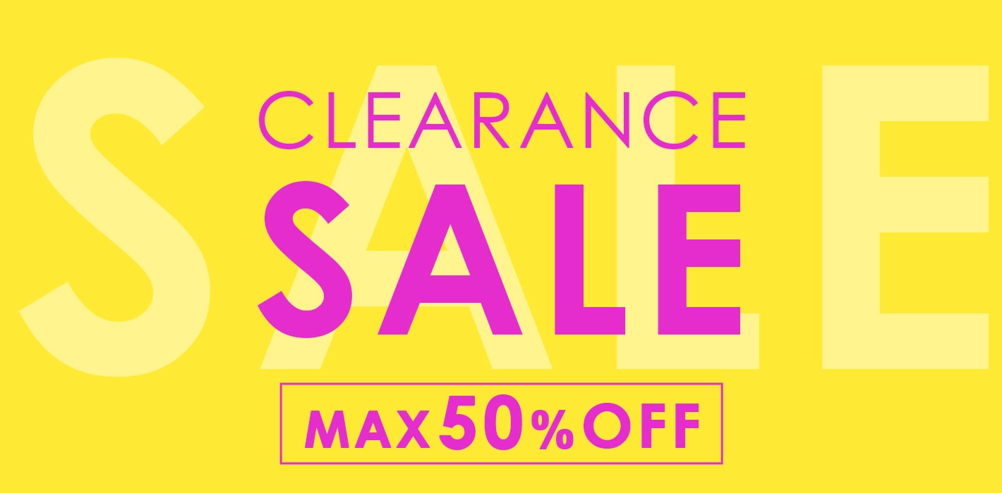 クリアランスセール開催中!